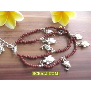 Bali Bead Anklets Charm Bracelets Wholesale Package